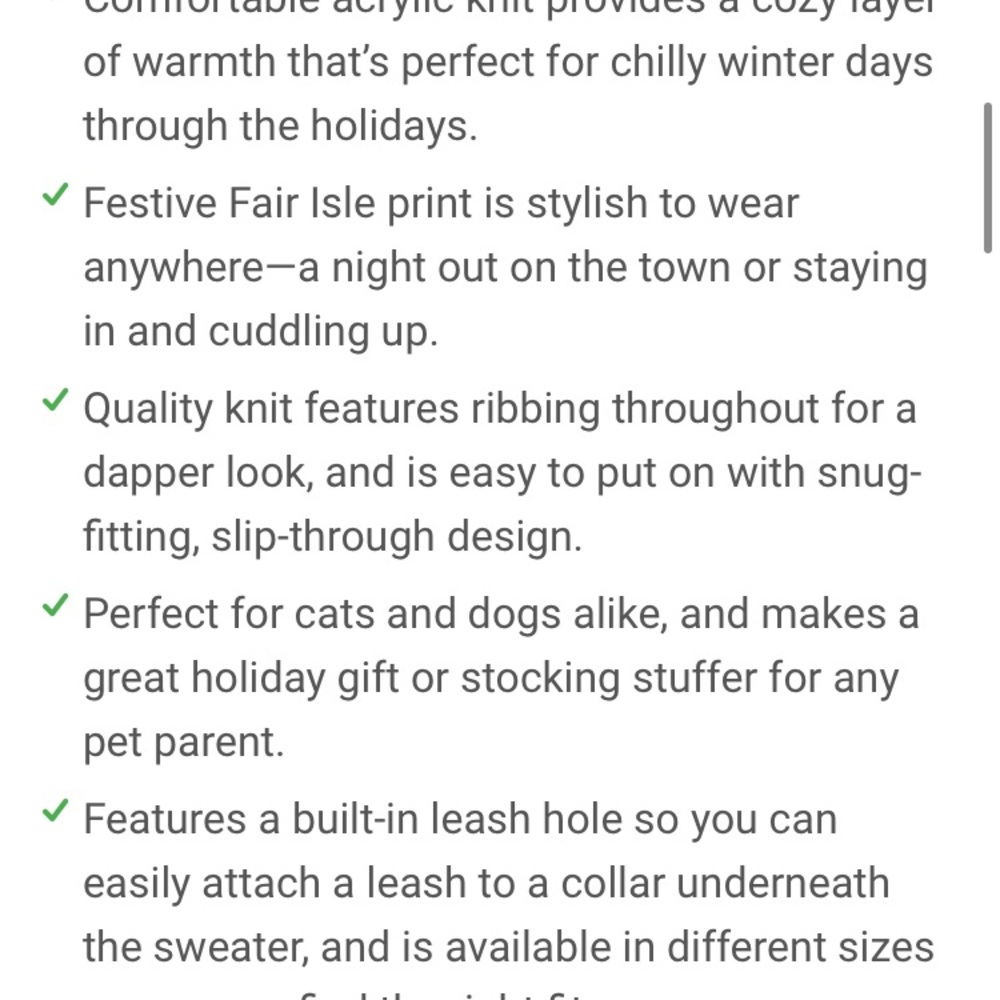 DOG Sweater, size Large (Too big for cats) - Picture 7 of 11